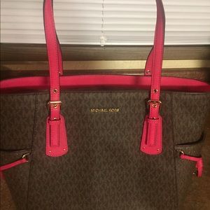 Michael Kors Brown/Pink Handbag